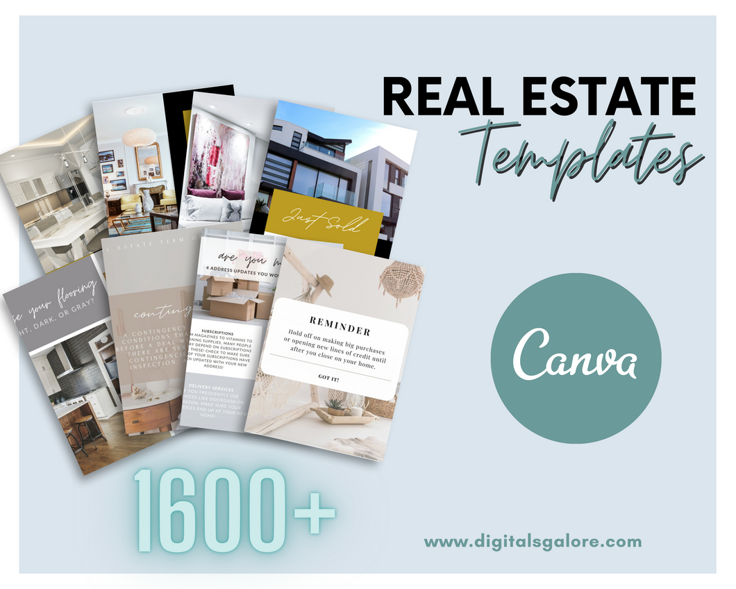 1600+ Real Estate Templates