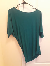 Load image into Gallery viewer, Short Sleeve A-Line Teal Green Shirt
