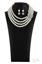 Load image into Gallery viewer, Romantic Pearl and Rhinestone Pearl Broach Necklace and Earring Luxury Set
