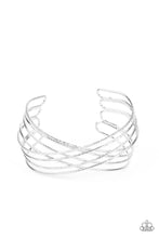 Load image into Gallery viewer, Strike Out Shimmer Silver Bracelet
