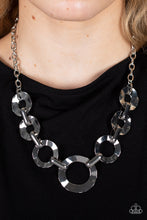 Load image into Gallery viewer, Mechanical Silver Necklace and Earring Set
