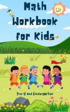 Load image into Gallery viewer, Math Workbook for Kids (Pre-K to Kindergarten)
