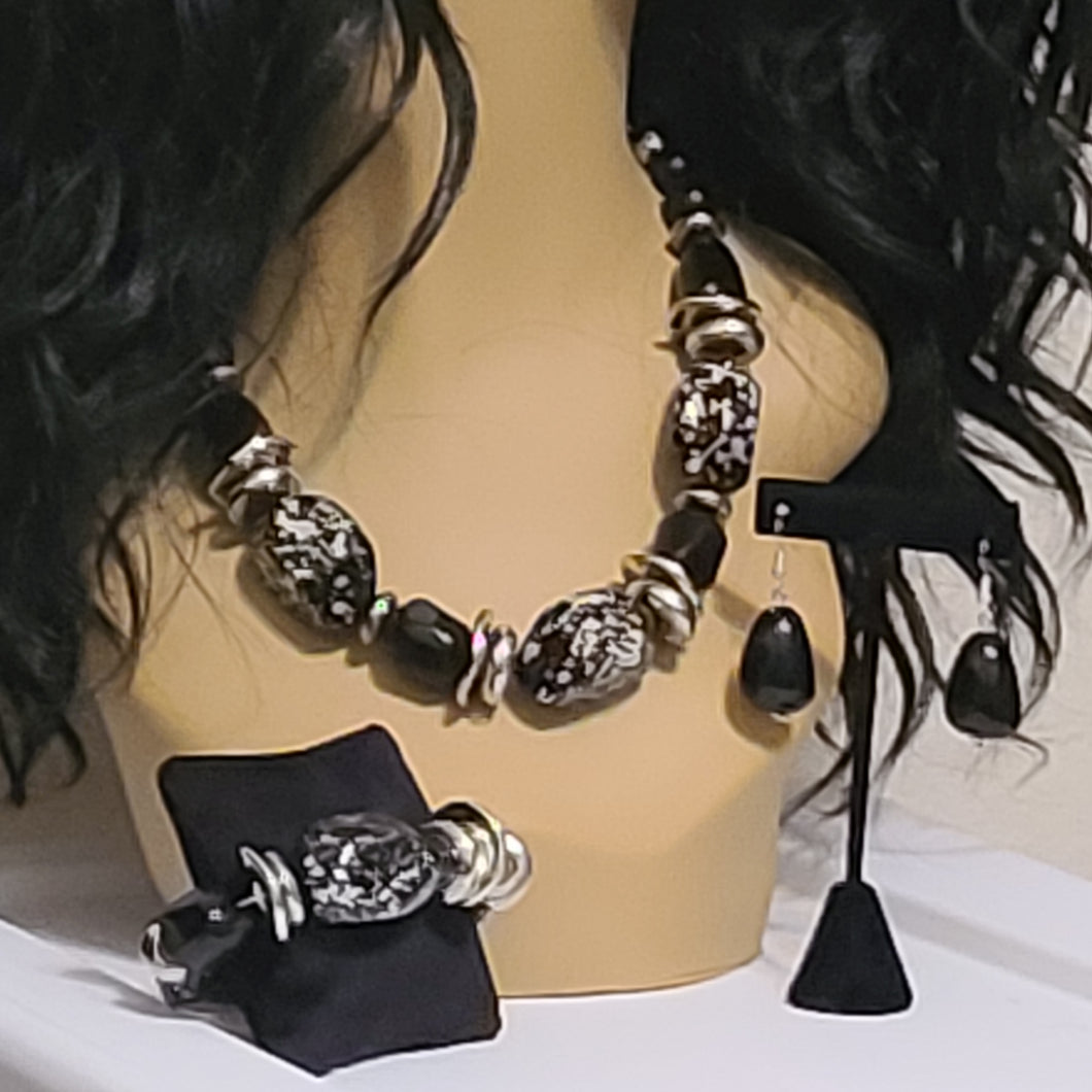 Black Onyx Necklace Set