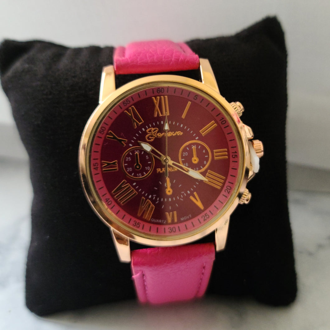 Hot Pink Fashion Watch