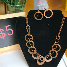 Load image into Gallery viewer, Copper Necklace and Earring Set
