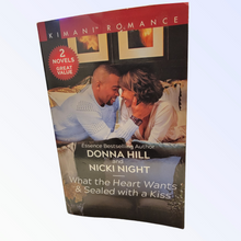 Load image into Gallery viewer, What the Heart Wants &amp; Sealed with a Kiss by Donna Hill and Nicki Night (Paperback Book)
