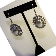 Load image into Gallery viewer, Pearl and Rhinestone Earrings
