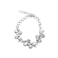 Load image into Gallery viewer, Rhinestone Flowery Necklace,Earring, Bracelet Set
